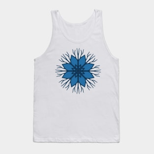 Flower Roots Wreath (Blue) Tank Top